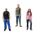 thumbnail image 2 of Figuras de personas en miniatura Strade Fareast Limited 1/64 figuritas de resina pintadas a mano, 2 of 8