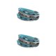 thumbnail image 3 of Brazalete de Cuero leopardo Qarigey 2Conjunto Azul, 3 of 6
