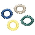 thumbnail image 5 of KANPRINCESS 9PCS/Set Spiral Hair Ties, Elastic Coil Hair Ties, Women's No Crease Phone Cord Hair Ties, Ponytail Holder Hair Ties, Traceless Hair Ring for Thin Hair or Thick Hair, Multicolor, 5 of 7