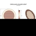 thumbnail image 4 of Hammered Copper Round Circle Louver Gable Wall Vent, 4 of 5