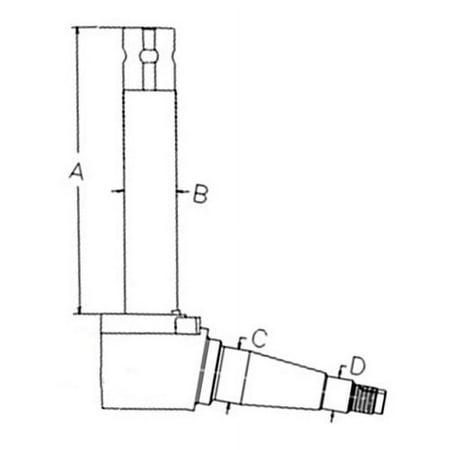 Spindle - Right Hand fits Case IH JX90U JX100U JX1090U 5166146 fits New Holland TL70 TL80 TL90 TL100 TL100A 4835 5635 7635 5166146 fits FIAT 5166146