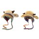 thumbnail image 4 of Guardurnaity Gorro de reno de peluche, adorable, 2 en 1, con astas, multifuncional, cómodo de llevar, de alta calidad, para mujer (53-58 cm). Sombreros beige, 4 of 6