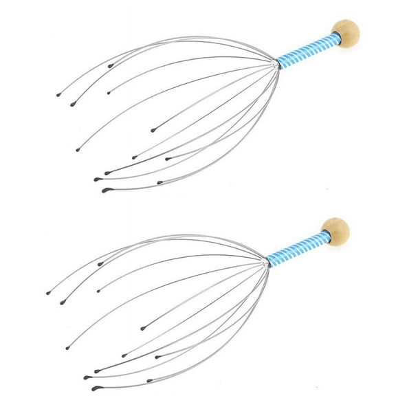 2X Metal Finger Neck Scalp Stress Massage Massager