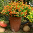 thumbnail image 4 of 20 Bundles Artificial Flowers Outdoor Fake Flowers, UV Resistant No Fade Faux Plastic Greenery Shrubs Plants for Hanging Garden Porch Window Box Outside Decoration,Home Indoor Decor, 5 Colors, 4 of 5