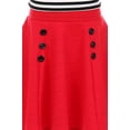 thumbnail image 3 of Big Girls' Skirt Set Dress Ottoman Striped Crop Top Flyer Skirts Easter Casual Girl Dress Coral 8 (J20KS74), 3 of 3