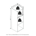 thumbnail image 3 of Furinno Pelli Cubic Storage Cabinet, 3x1, White, 3 of 6