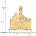 thumbnail image 2 of Sterling Silver w/ 14K Yellow Gold-Plated LogoArt Official Licensed Collegiate Drexel University Large Pendant, 2 of 3