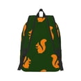 thumbnail image 2 of Naloa Bold Squirrel Silhouettes Canvas Backpack for Men Women Rucksack Casual Travel Daypack College Tote Satchel Bookbag for Teens-Small, 2 of 7