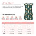 thumbnail image 3 of Fotbe Cute Shiba Vestido de Dormir para Niñas de 3 a 10 Años, Mangas Cortas, Estilo Princesa, Pijama Camisón con Mangas Voladas-Small, 3 of 6