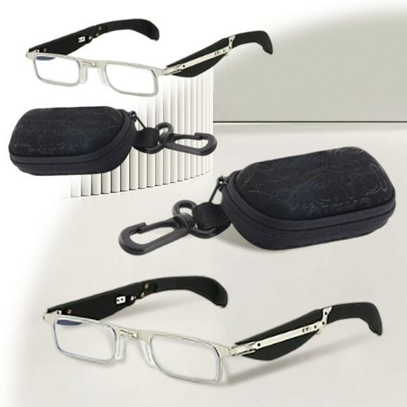 Blue Light Blocking Folding Reading Glasses for Men and Women with Durable Metal Frame