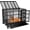 48.8"x 29.9"x 35.6"(XL), variant on 38 Inch Heavy Duty Indestructible Dog Crate, Escape Proof Dog Cage Kennel with Lockable Wheels,High Anxiety Double Door Dog Crate, Xl Extra Large Crate Indoor for Large Dog with Removable Tray