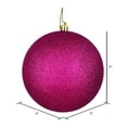 thumbnail image 2 of Vickerman N591521DG Boule Pailletée Rouge Baie 6 Po. avec Perçage 4 par Sac, 2 of 3
