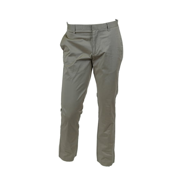 Calvin Klein Men's Slim Fit Tapered Leg Flat Front Chino Casual Pants Beige (32x30)