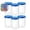 Transparent-6Pcs, variant on 12 Pcs Leakproof Freezer Containers for Food with Twist Top Lids, Reusable Plastic Soup Containers with Screw On Lids, Ideal for Meal Prep, Leftovers & Pantry Organization