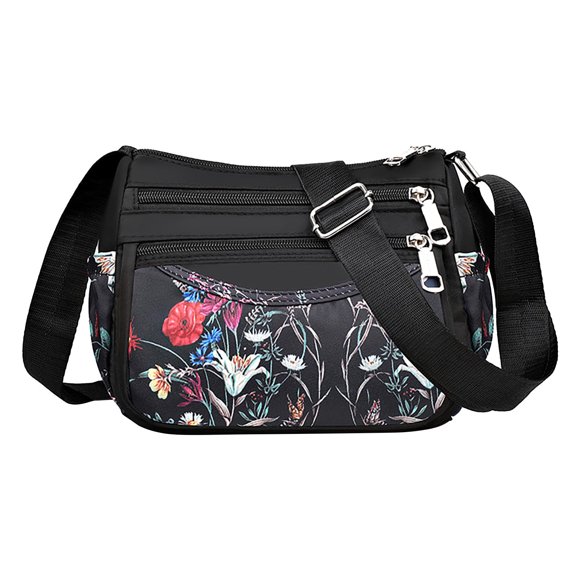 Bolso bandolera de nailon con múltiples compartimentos, repelente al agua, con acabado vintage, maletín para portátil, ideal para el trabajo, viajes, escuela y uso diario. Bolso de mano para mujer.