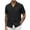 Black, variant on JingHai Mens Shirts Clearance Casual Short Sleeve Button Down Linen Shirts No Tuck Dress Tee Shirt Fashion Beach Resort Wear Black M