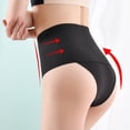 thumbnail image 4 of Timoontee Women's Seamless High Waist Tummy Control Panties Shorts Slimming Body Shaper Thong Underwear Briefs Intimates Shapewear Black L, 4 of 5
