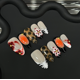 thumbnail image 2 of El estampado de leopardo con flores 3D más vendido de Press on Nails, 2 of 2