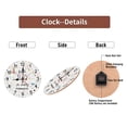 thumbnail image 6 of Inspirational Wall Clock Find Joy Every Moment Colorful Decor 10-Inch Silent Wooden Wall Clock, Battery Operated (AA Batteries Not Included), Artistic Home Decor, 6 of 8