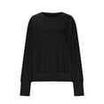 thumbnail image 4 of ShiShine Womens Casual Crewneck Sweatshirt Long Sleeve Loose Fit Fall Shirts Tops, 4 of 6