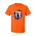 thumbnail image 2 of Wild Bobby, Cosmic Trippy Cat Riding Llamacorn in Space, Animal Lover, Men Graphic Tees, Orange, 3XL, 2 of 3