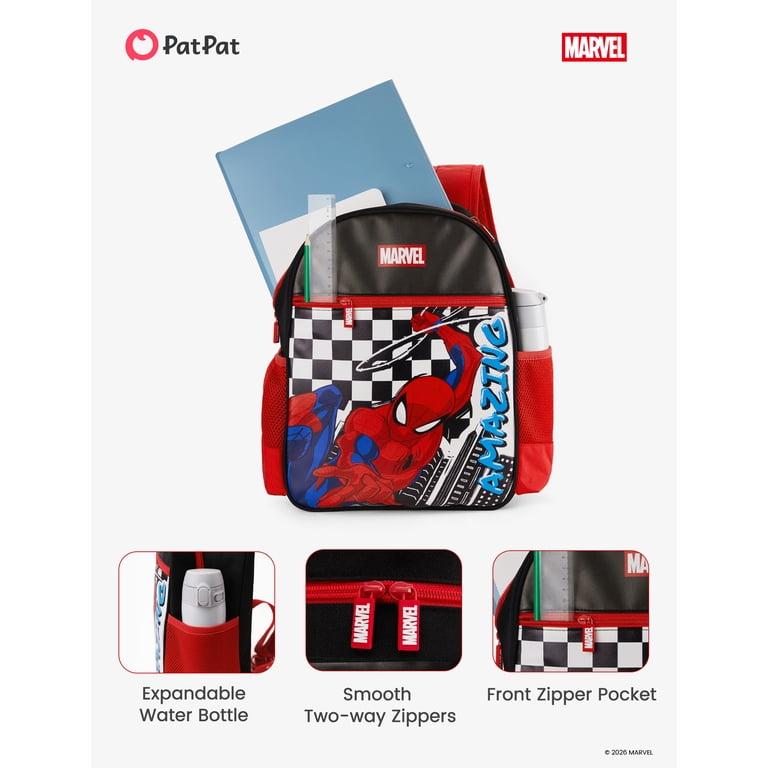 Marvel Spider-Man Kids School Backpack, Water Resistant photo 4