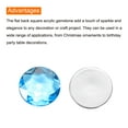 thumbnail image 4 of Piedras de cristal acrílicas redondas de fondo plano, 30mm Piedras de cristal azul cian de fondo plano para decoración de manualidades 25Pcs, 4 of 7