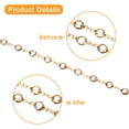 thumbnail image 3 of 2Pack 2 Yards Rhinestone Chain, Champagne Beaded Chain with Gold Plated Brass, 3 of 6