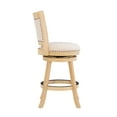 thumbnail image 6 of Linon Tredwell 26" Round Swivel Mid Back Counter Stool, Driftwood/Beige, 6 of 9