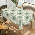thumbnail image 6 of Rectangular Tablecloth 60×104 Inch, Seasonal Vintage Daisy Green Washable Table Cover for Party Picnic Dinner Decor, 6 of 6