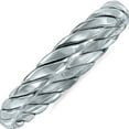 thumbnail image 3 of SZUL Women's 1.7MM Braided Rope Twist Wedding Band in 14K White Gold, 3 of 4