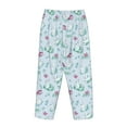 thumbnail image 5 of Naloa Rabbit And Butterfly Print Women’s Ultra-Soft Comfy Pajama Lounge Pants with Pockets & Drawstring, 5 of 8
