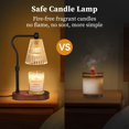 thumbnail image 6 of Candle Warmer Lamp with Timer Dimmer Adjustable Height,Mothers Day Gifts,Electric Wax Warmer Vintage Home Decor for Scented Jar Candles,Birthday Gifts for Women, 6 of 17
