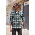 thumbnail image 2 of COOFANDY Men's Flannel Plaid Shirts Long Sleeve Casual Button Down Shirt with Pockets, 2 of 6
