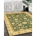 thumbnail image 2 of Ahgly Company Indoor Square Abstract Chrome Gold Yellow Oriental Area Rugs, 4' Square, 2 of 6