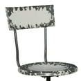 thumbnail image 5 of DecMode Metal Bar Stool with Backrest, Beige, 5 of 9