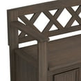 thumbnail image 6 of Simpli Home Amherst 48 inch Wide Solid Wood Transitional Entryway Bench in Farmhouse Brown, 6 of 15