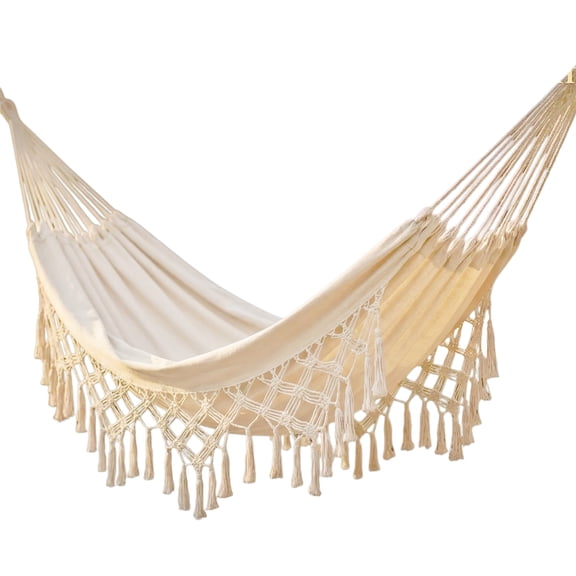 Outdoor Hammock Patio Hammock Beach Vacation Camping Climbing Traveling Hiking Picnic Outdoor Recreation Suitable for 2 Adults with a Maximum Load of 400lbs