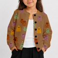 thumbnail image 6 of JAJAHO Toddler And Kids Girls Cardigan Halloween Open Front Button Down Jacket 1-8Y, 6 of 6