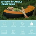 thumbnail image 3 of HEJULIK Inflatable sofa lounger, waterproof, leak-proof design Top pillow model with matching bag - suitable for travel, outdoor, camping, hiking, beach parties, picnics, 3 of 8