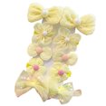 thumbnail image 1 of Laklulu 10 piezas de pinzas para el cabello para niñas, lazos, lindas pinzas de cocodrilo antideslizantes, pasadores completamente forrados, accesorios florales para el cabello, 1 of 5