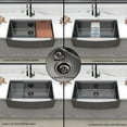 thumbnail image 2 of 36 Inch Gunmetal Black Farmhouse Workstation Apron-Front Kitchen Sink, 16 Gauge 10 inch Deep Single Bowl Farm Sink with Accessories Kit, 2 of 8