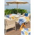 thumbnail image 5 of Outdoor Tablecloths with Umbrella Hole & Zipper, Tropical Palm Leaves 60 x102 Inch Rectangle Tablecloths, Summer Botanical Boho Watercolor Waterproof Table Cloth, Patio/Pool/Picnic Table Covers, 5 of 8