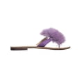 thumbnail image 4 of Womens Bebe Katerina Pom Pom  Block Heel Thong Sandals, Light Purple, 4 of 5