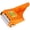 Orange, variant on Chainsaw Log Debarker Tool for Fence Posts, Orange Steel Bark Remover Attachment for Log Home Construction