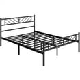 thumbnail image 3 of Topeakmart Queen Size Metal Platform Bed Frame with Headboard and Footboard, Black, 3 of 8