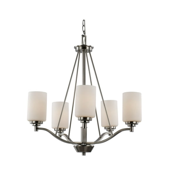 5LT CHANDELIER-DOUBLE DISK-BN-