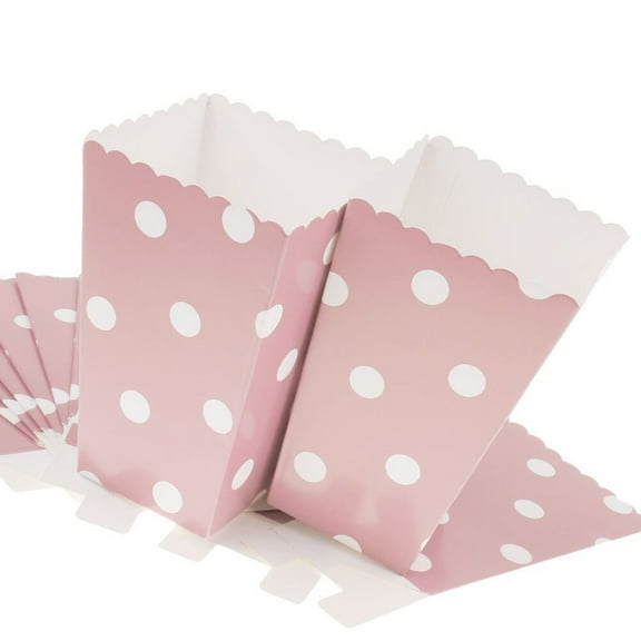 TAILTOSS Mini Food Box Spotted Popcorn Box 12Pcs 4.5*2.8*2 Inch Party Favor Boxes