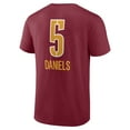 thumbnail image 3 of Men's Jayden Daniels Burgundy Washington Commanders Name & Number Team Wordmark T-Shirt, 3 of 3