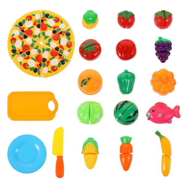 1 Set Los juguetes de corte de frutas y verduras para niños Pretends Play Kitchen Food Juguetes